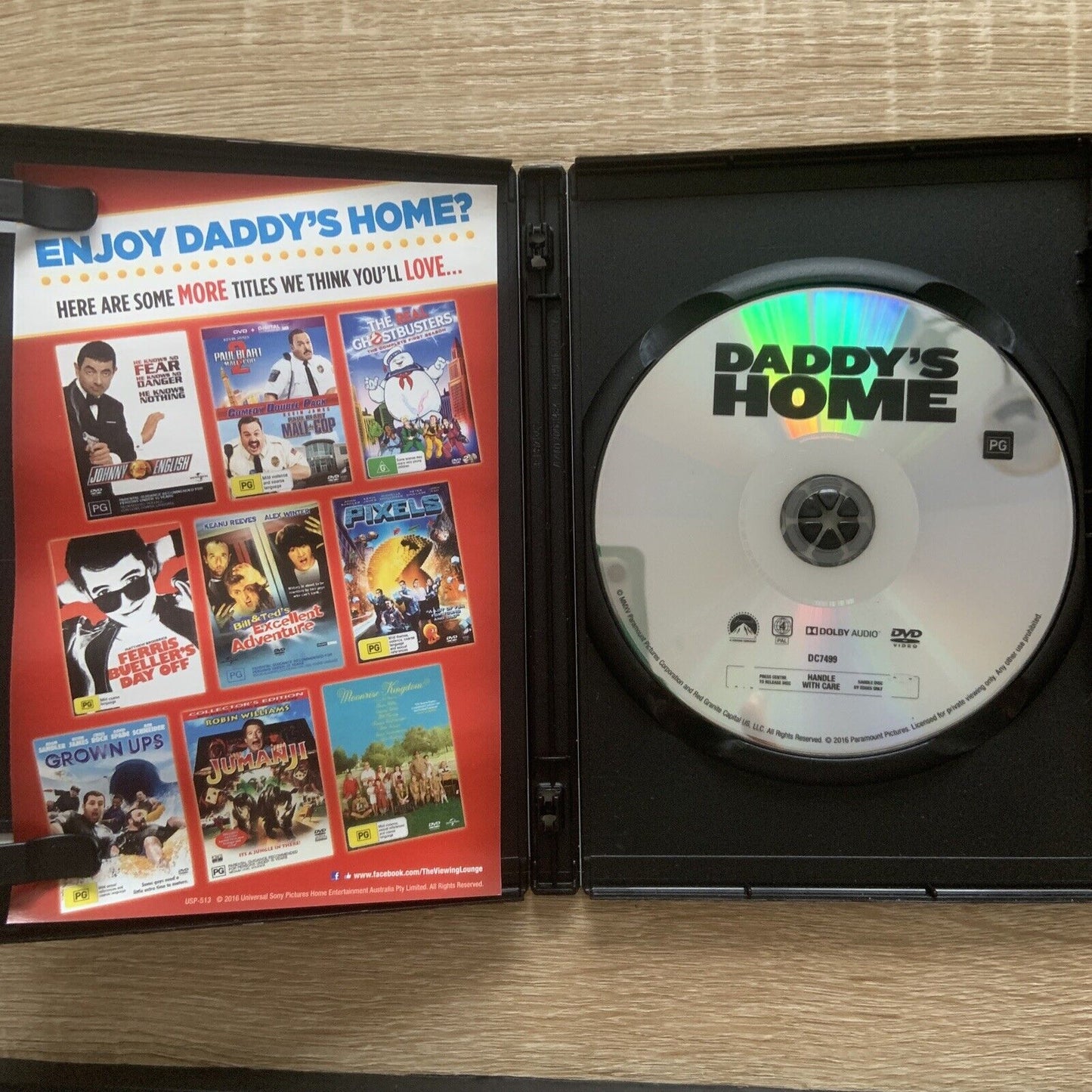 DVD Daddy's Home Family Movie Mark Wahlberg Will Ferrell Dad vs StepDad Comedy