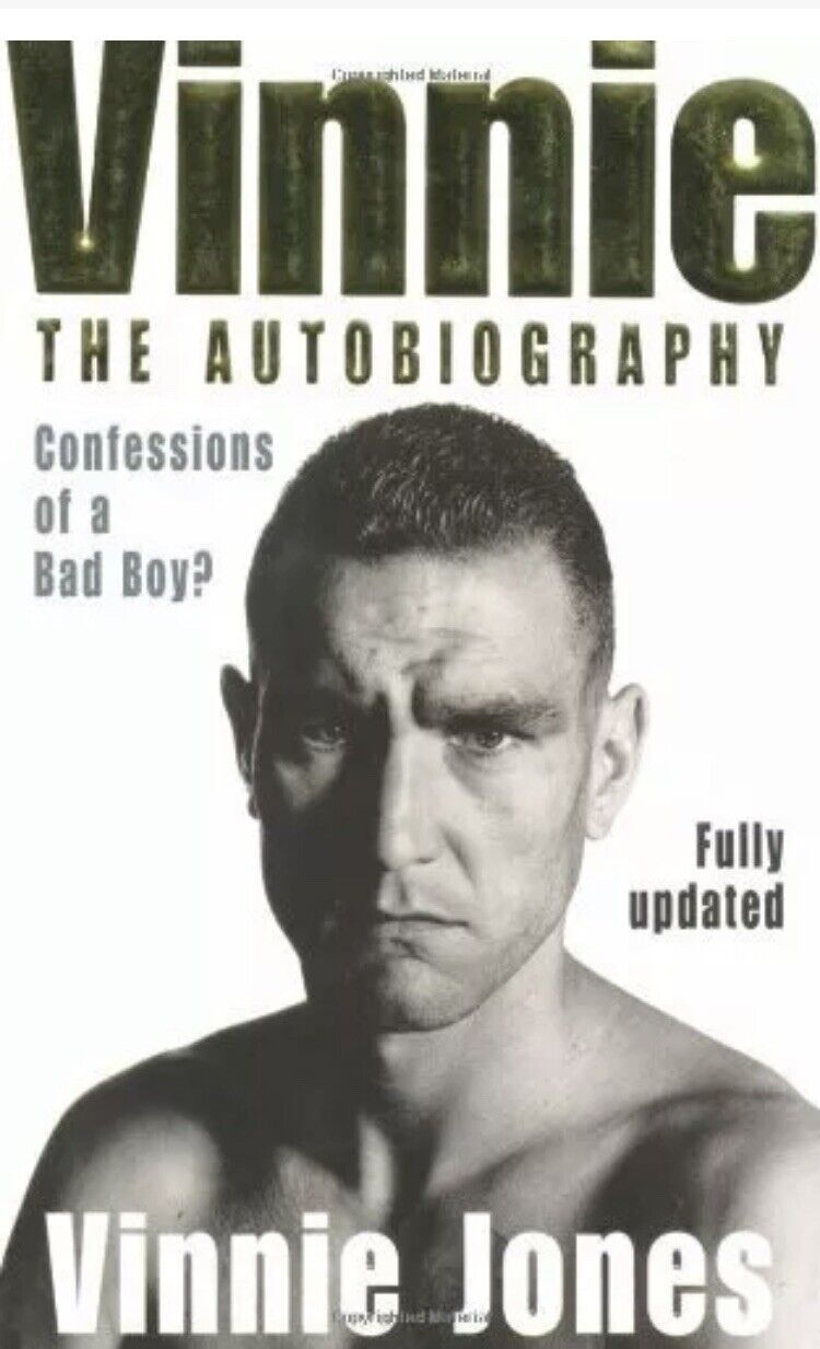 PB Book VINNIE The Autobiography Vinnie Jones 1999 Fully Updated Memoir Biograph