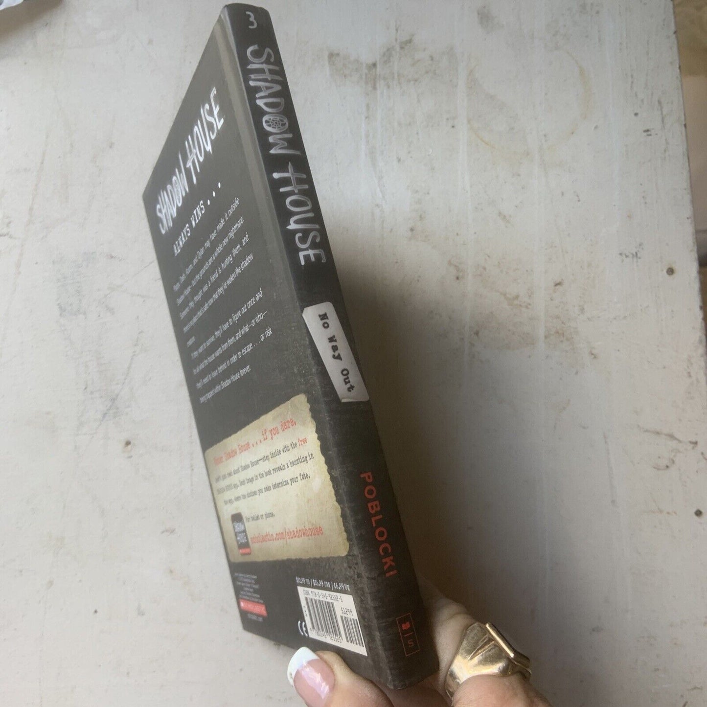 HC Horror NO WAY OUT Shadow House Always Wins Dan Poblocki Book 3 2017