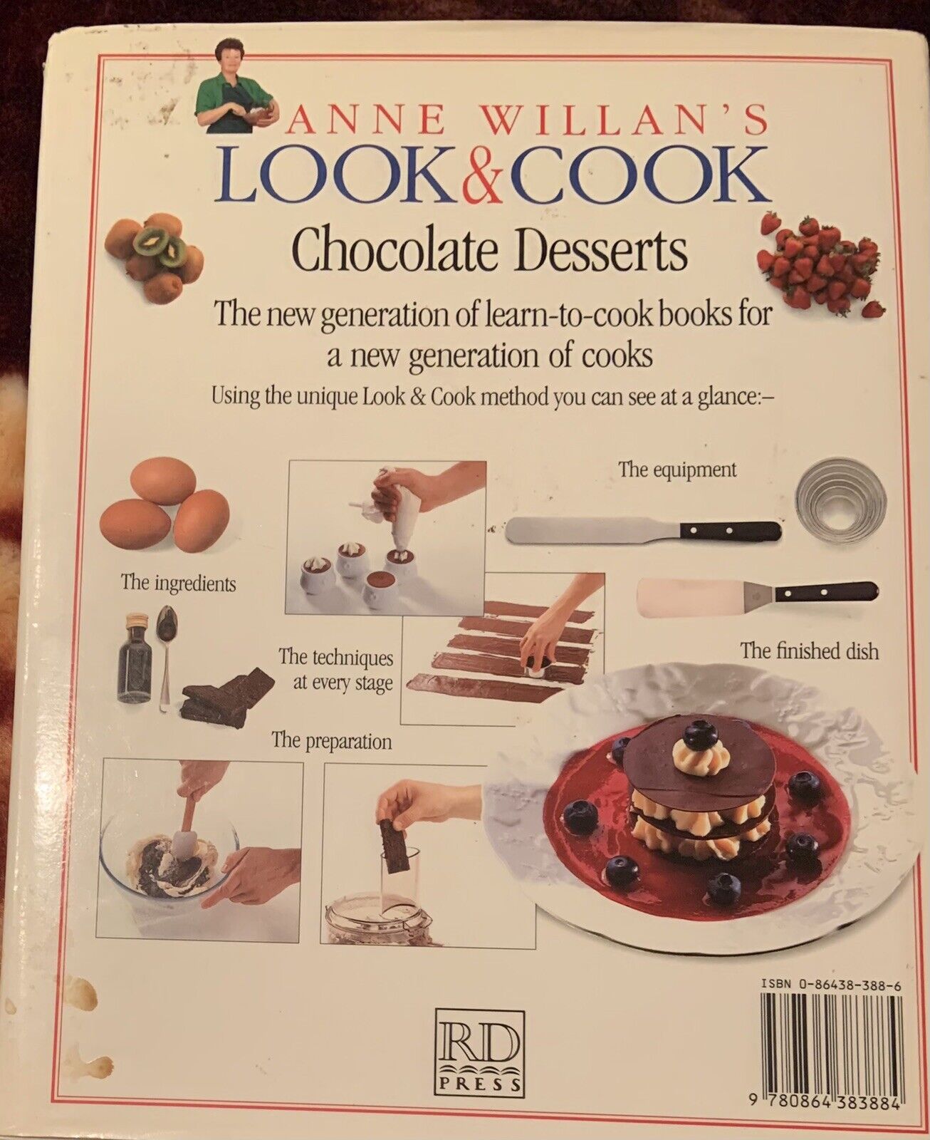 HC LOOK AND COOK Chocolate Desserts by Anne Willan 1993 Step by Step Recipe Book