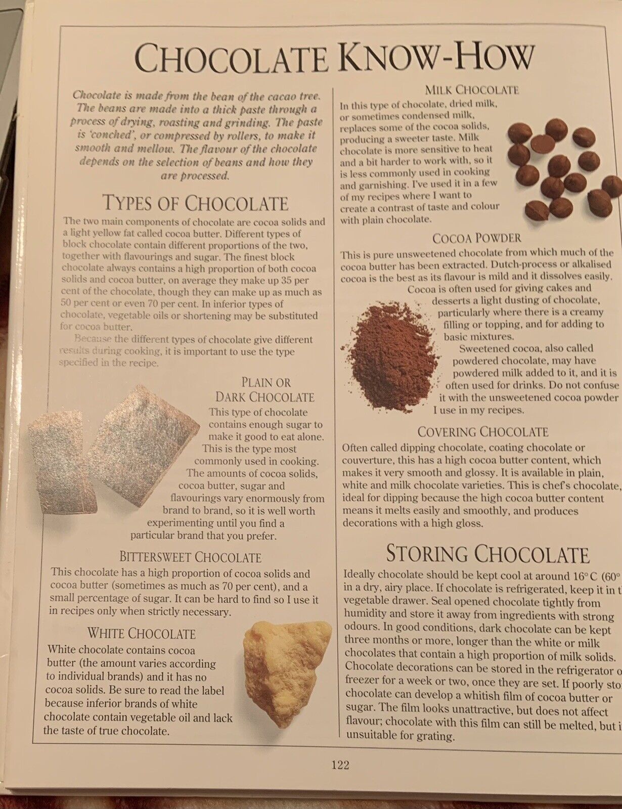 HC LOOK AND COOK Chocolate Desserts by Anne Willan 1993 Step by Step Recipe Book