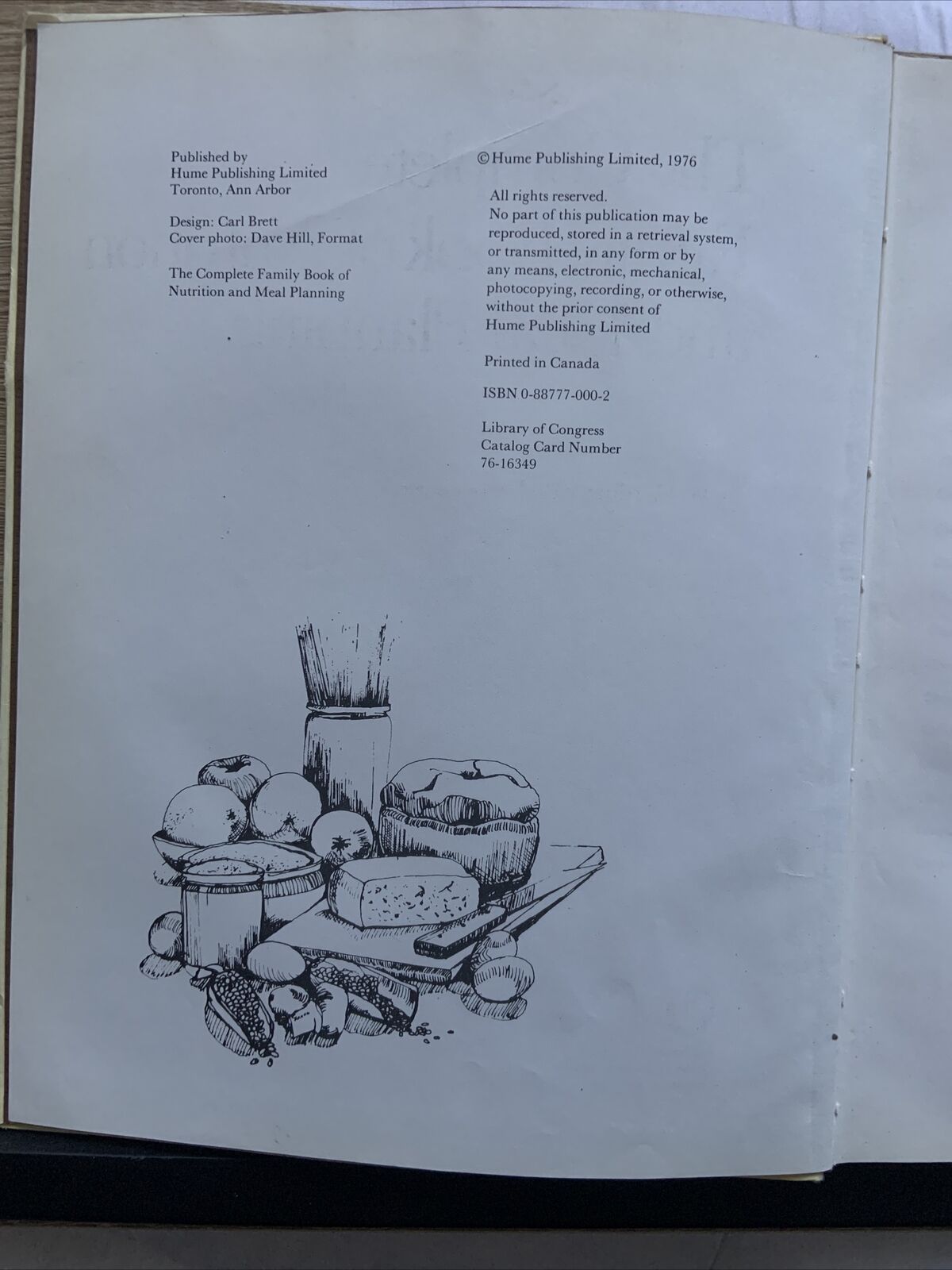HC The Complete Family Book of Nutrition & Planning Meal W Harding Le Riche 1976