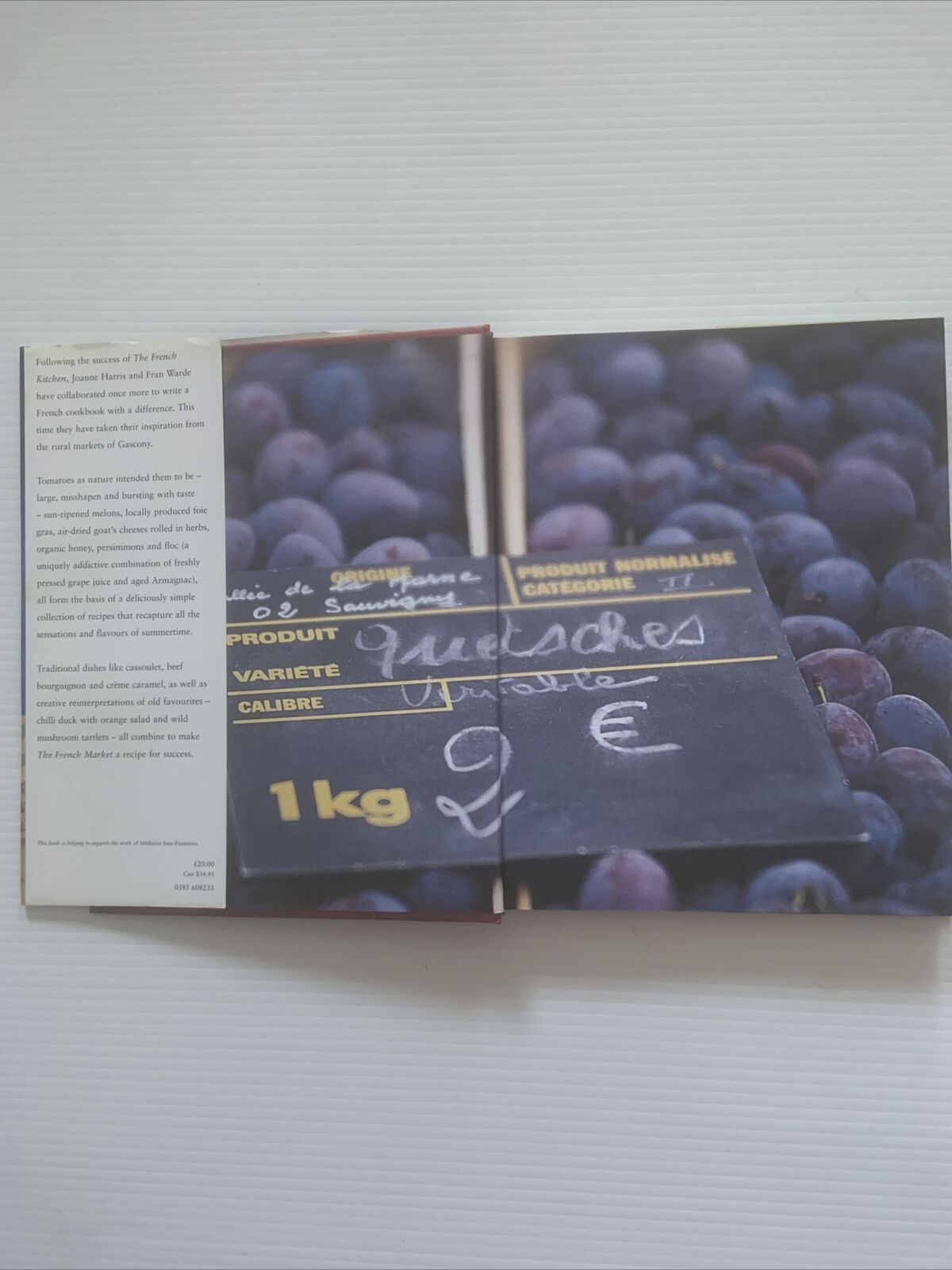 HC Book The FRENCH MARKET Recipes from a French Kitchen Joanne Harris Fran Warde