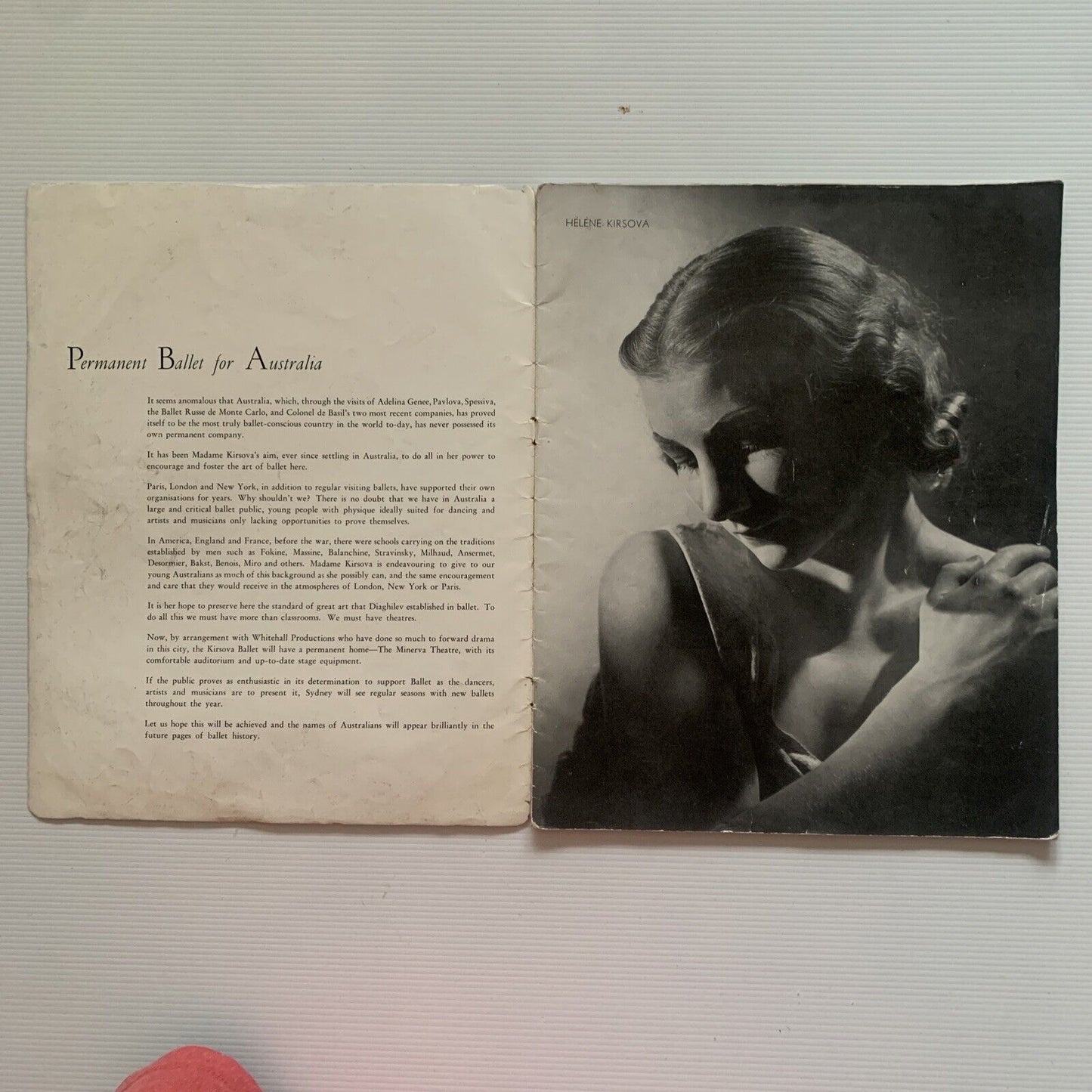 Original 1941 - 42 THE KIRSOVA BALLET Minerva Theatre PROGRAMME Whitehall Prodns