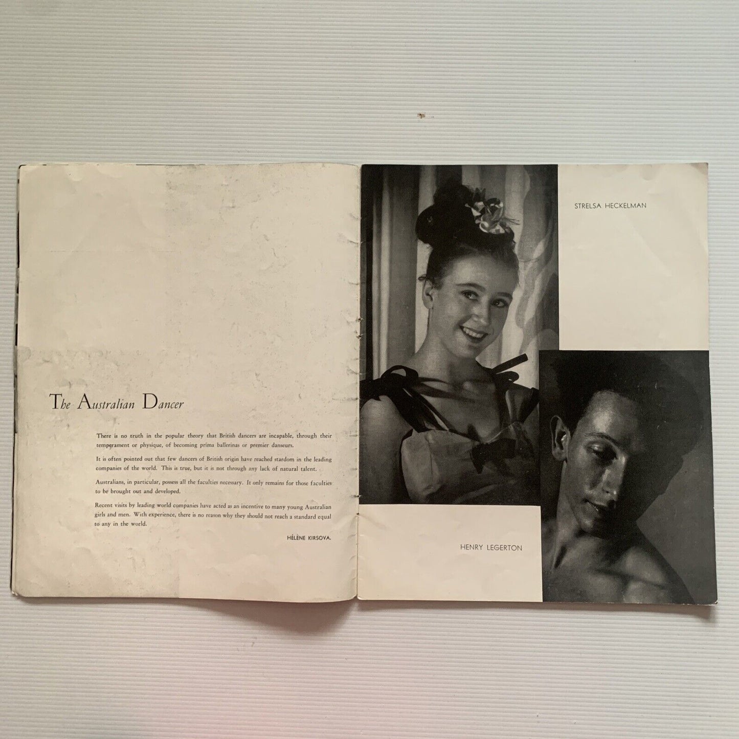 Original 1941 - 42 THE KIRSOVA BALLET Minerva Theatre PROGRAMME Whitehall Prodns