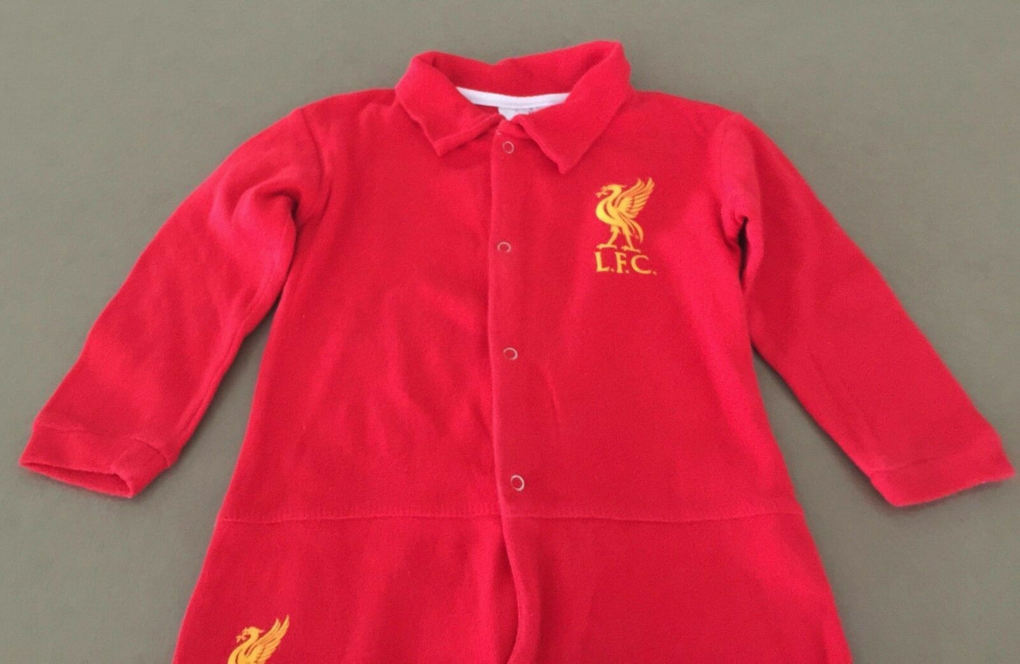 LIVERPOOL FC Fan Baby Romper 1 Year 12 18 Mths Red & Black Football Club NEW