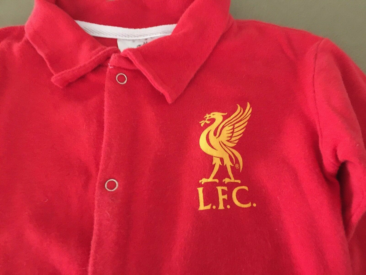 LIVERPOOL FC Fan Baby Romper 1 Year 12 18 Mths Red & Black Football Club NEW