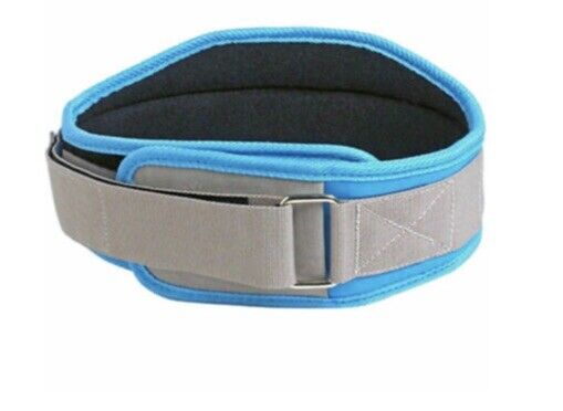 HARBINGER HUMANX Coreflex Weightlifting Belt 5" Size M Blue Grey Competition NEW