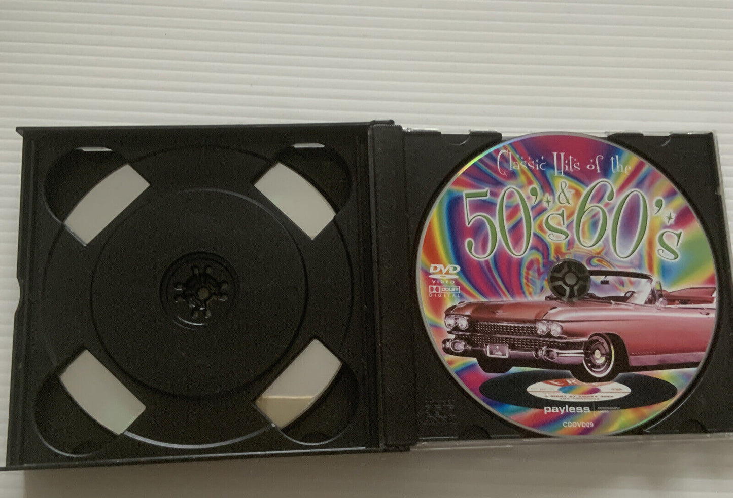 CD DVD CLASSIC HITS OF THE 50'S AND 60'S 3 Disc Double Case RARE