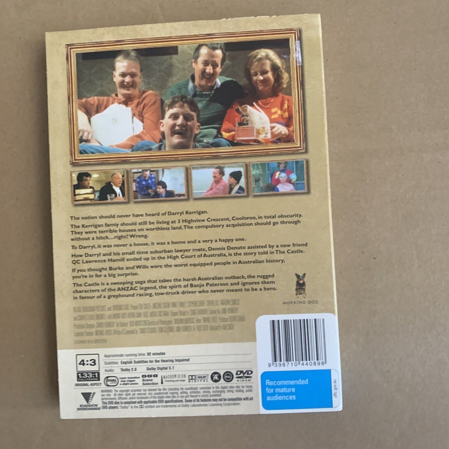 DVD THE CASTLE Movie PAL Australian Cult Classic Comedy Rare Slip Cover NEW