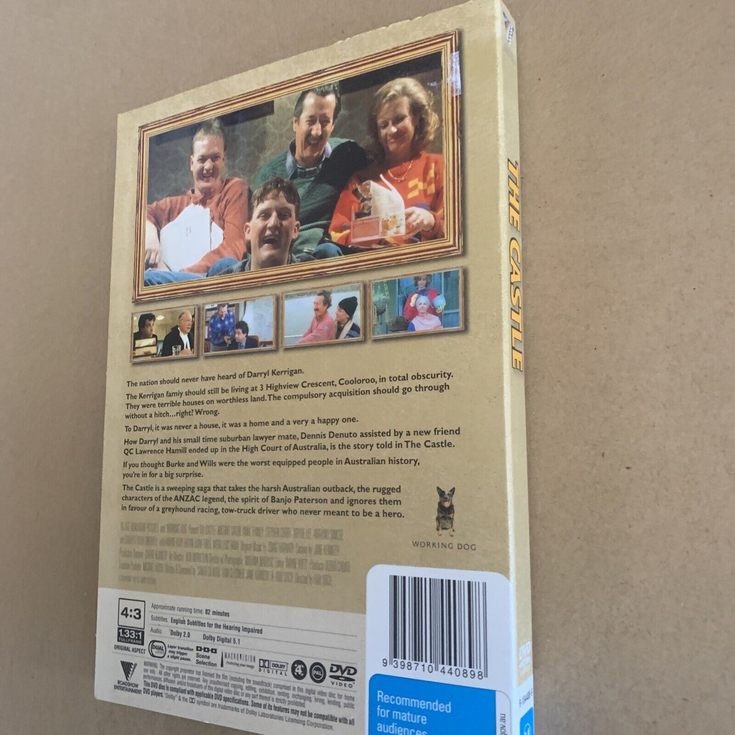 DVD THE CASTLE Movie PAL Australian Cult Classic Comedy Rare Slip Cover NEW