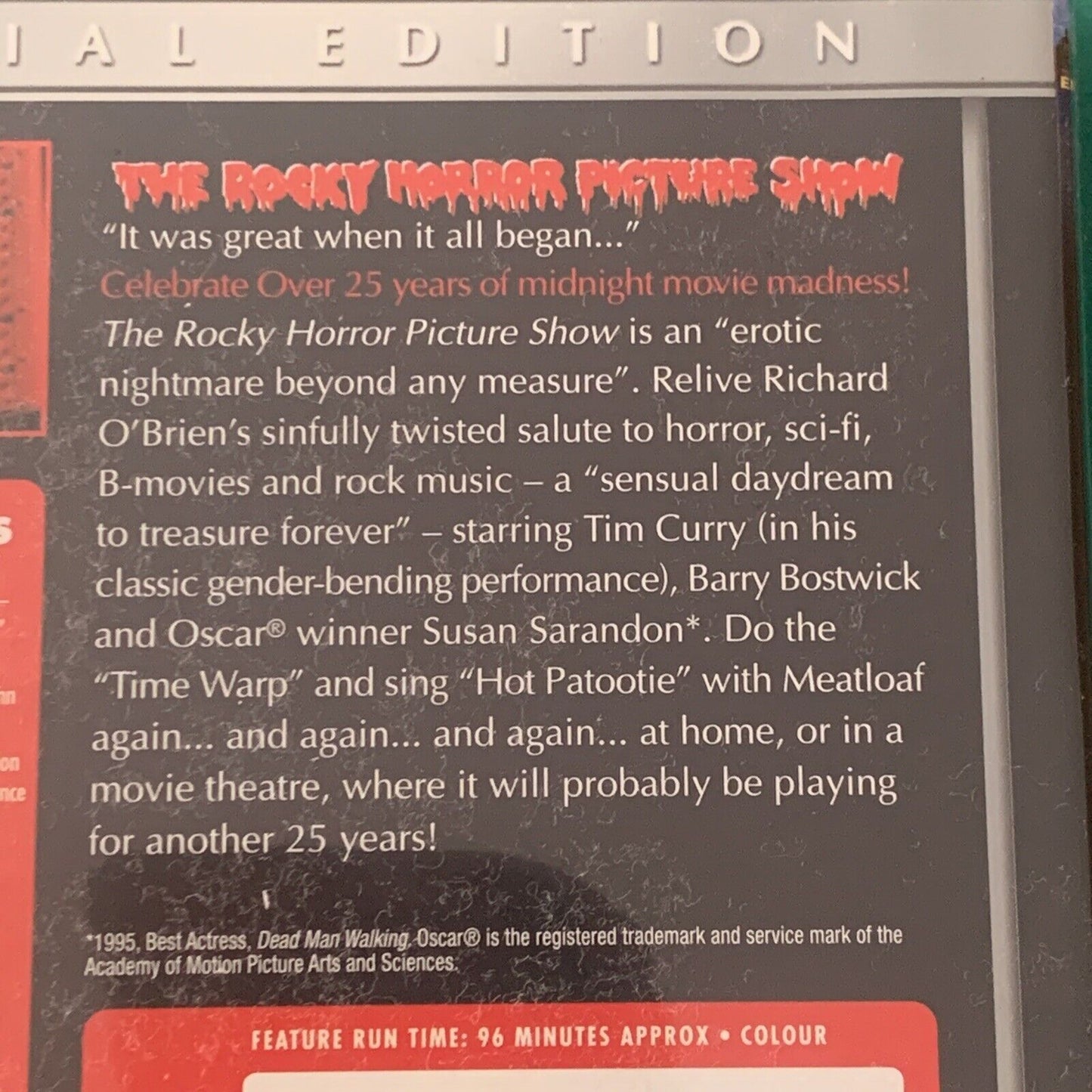 DVD 25 Years THE ROCKY HORROR PICTURE SHOW Special Edition AUS R4 2 Disc CULT