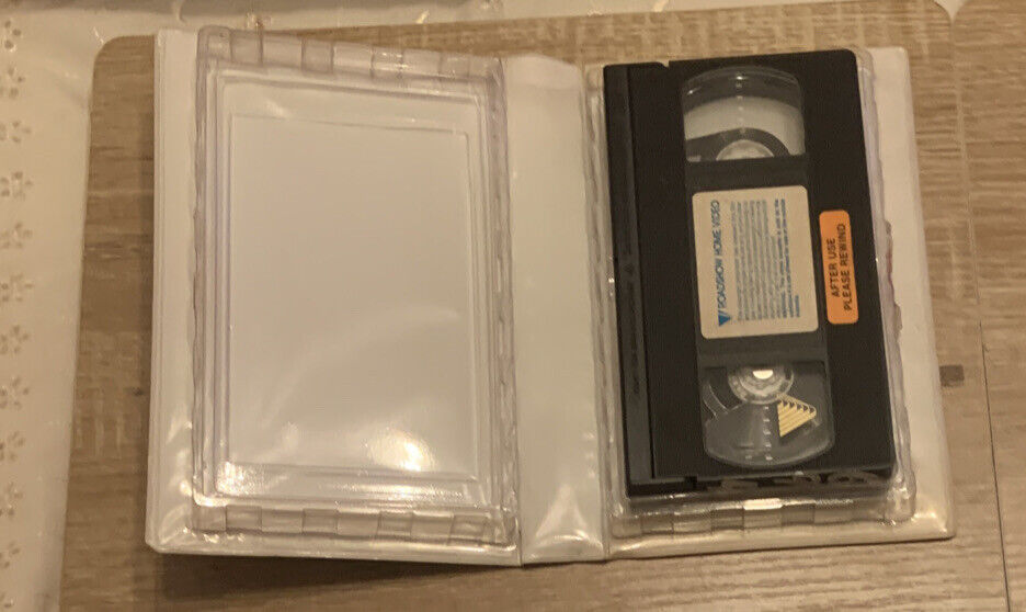 Rare VHS AMOS & ANDREW Cult Classic Case N Cage S Jackson Video Tape Clamshell