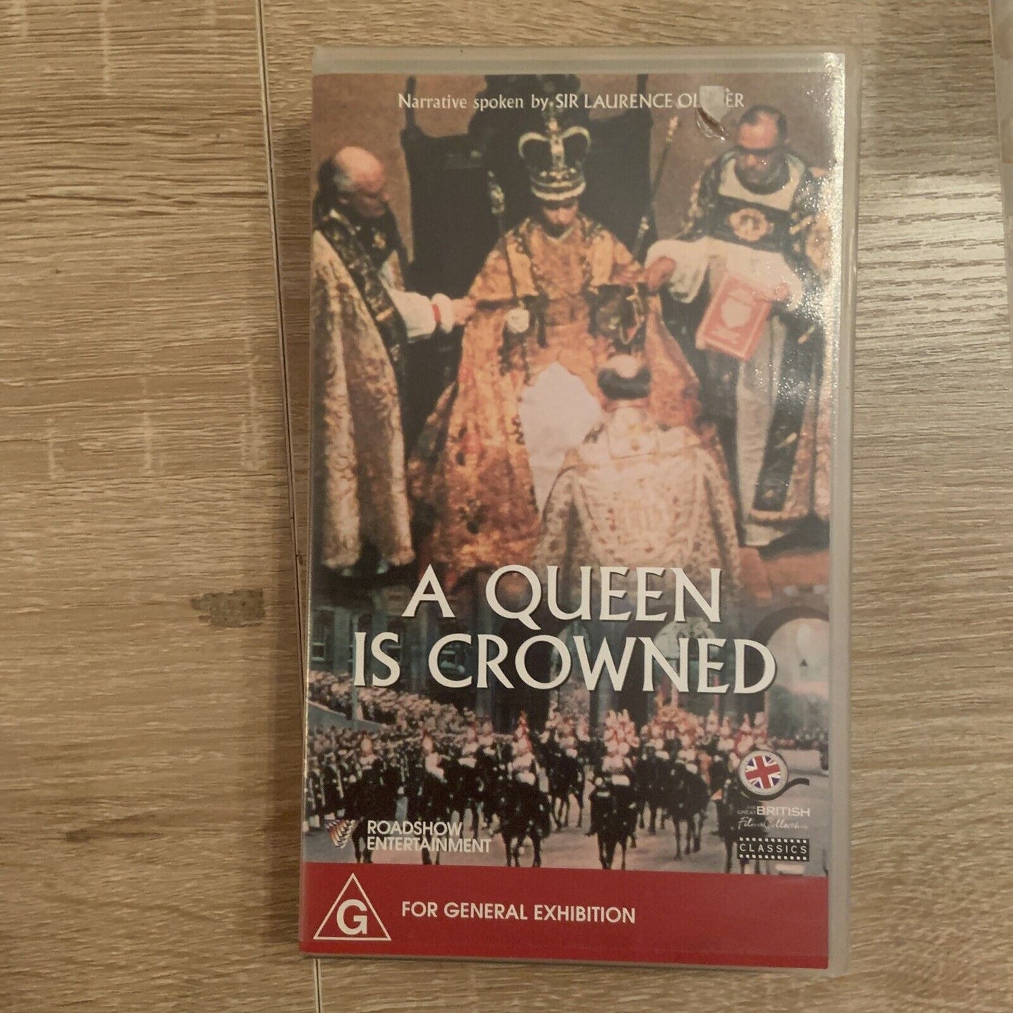 Rare VHS QUEEN ELIZABETH ll A Queen Is Crowned 1954 Sir Laurence Olivier Royals