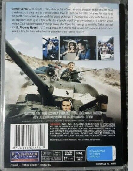 DVD TANK James Garner Shirley Jones Thomas Howell MILITARY ARMY ACTION NEW Seal
