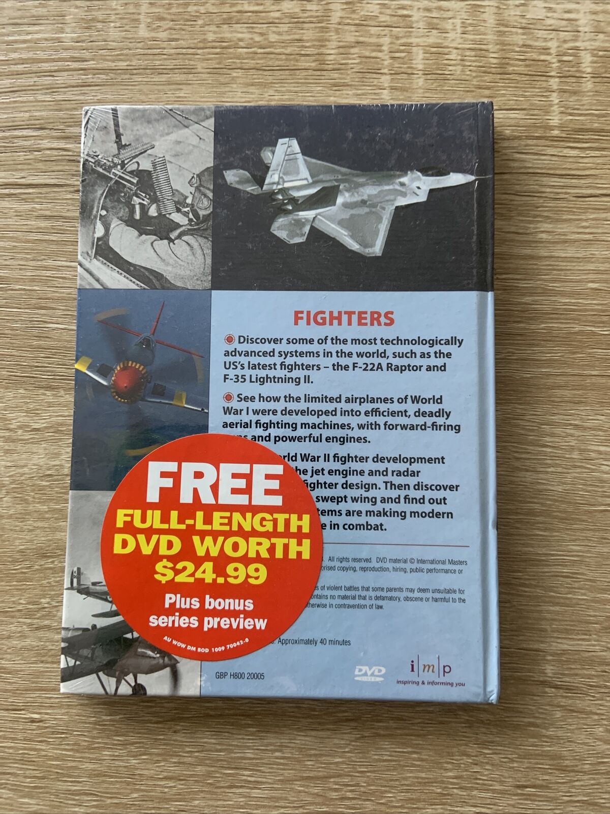 DVD Fighters Weapons Of War Documentary Movie F 22A Raptor WW1 WW11 Sealed NEW