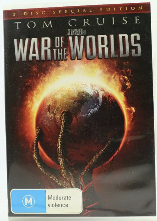 DVD WAR OF THE WORLDS Tom Cruise Sci Fi Thriller Drama HG Wells Movie 2 Disc Set