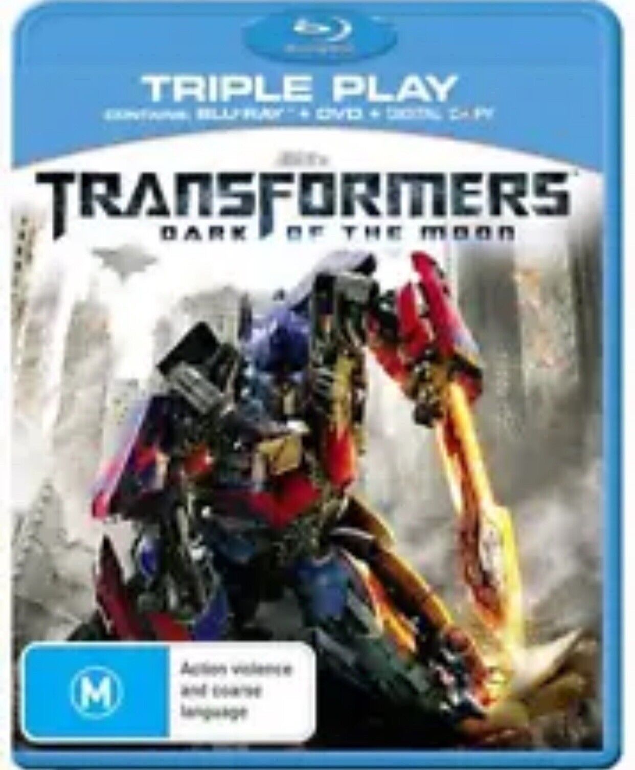 Blu-Ray TRANSFORMERS Dark Of The Moon + DVD + Digital Copy 3 Disc Set Movie