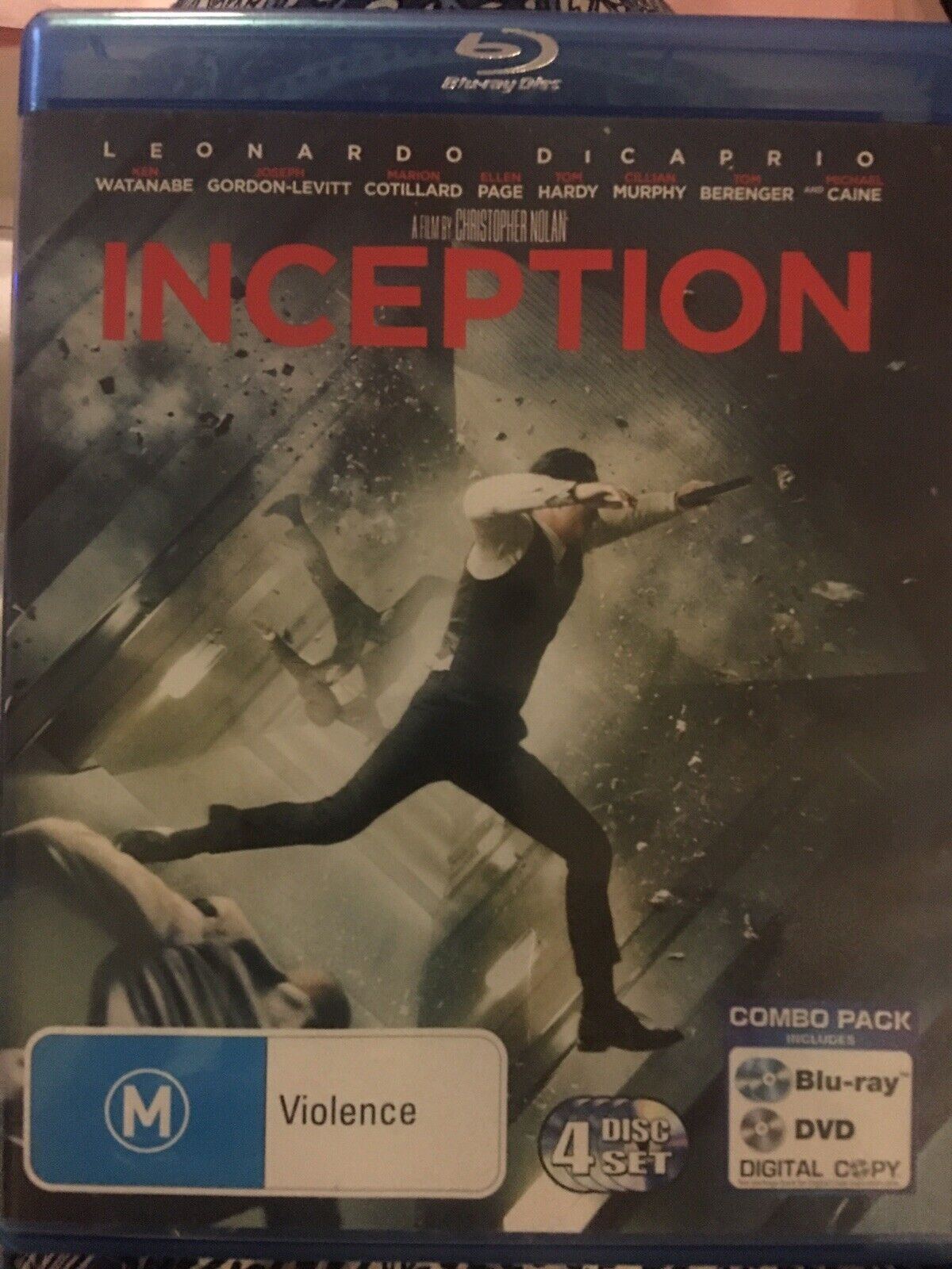 Blu-Ray INCEPTION 4 Disc Set DVD Digital Copy COMBO PACK