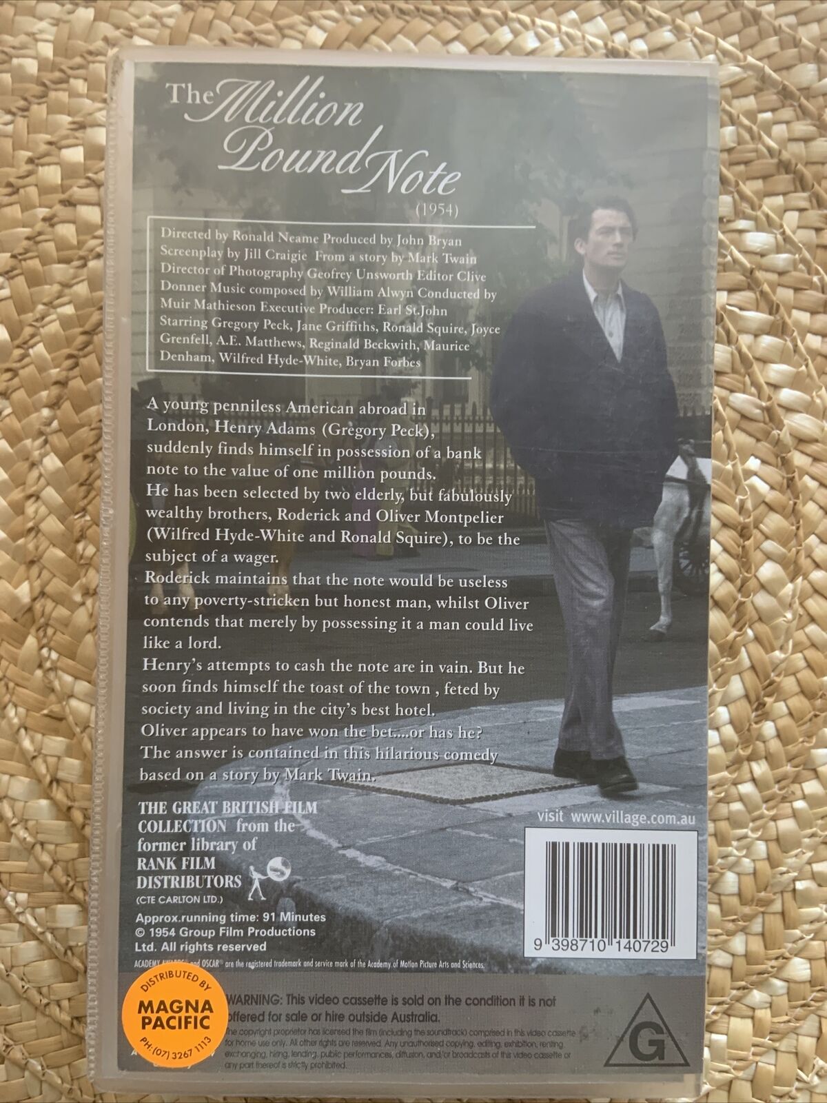 VHS THE MILLION POUND NOTE Gregory Peck Aristocrat Hollywood Video Sealed NEW