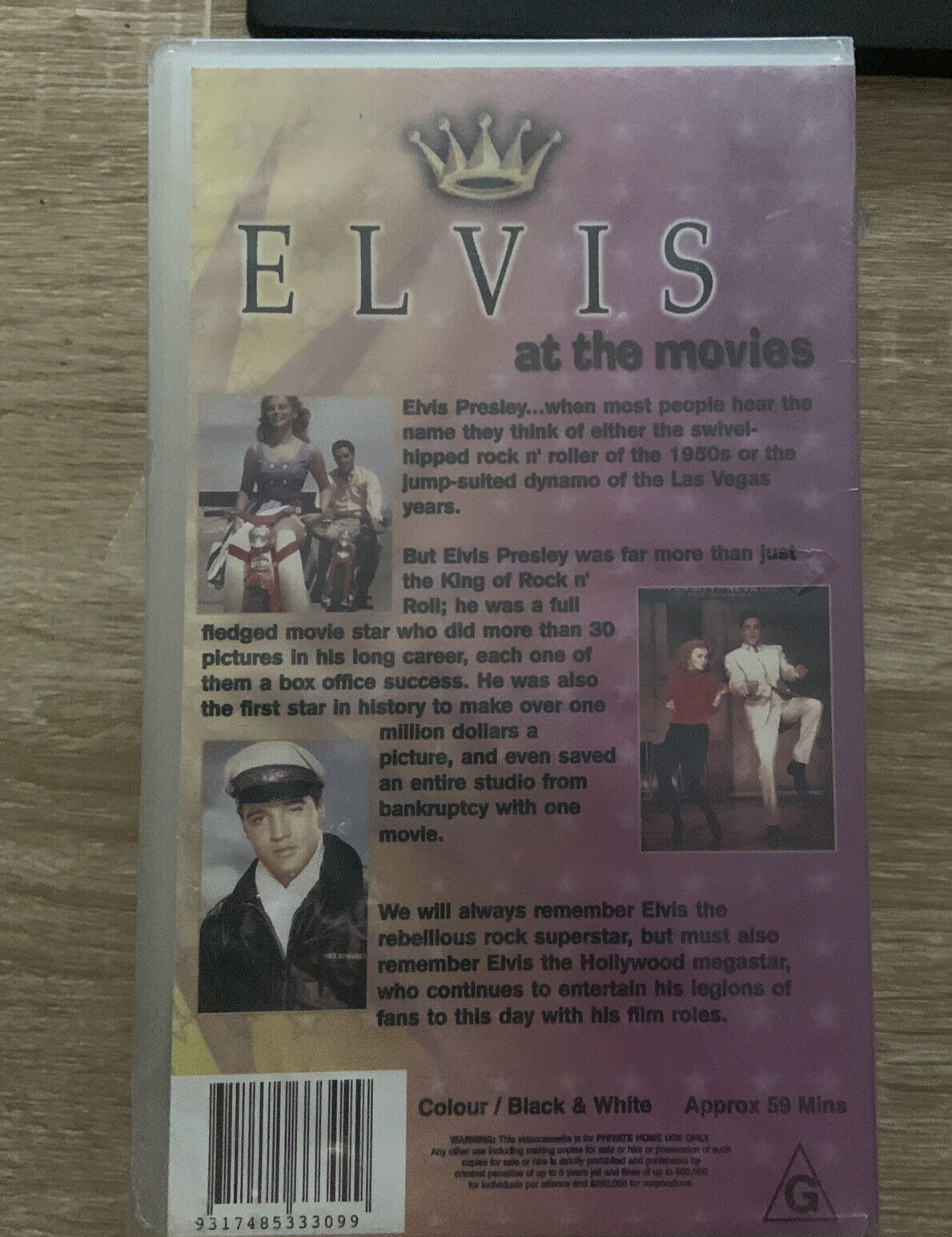 3 VHS Set EARLY ELVIS REMEMBERING ELVIS & ELVIS AT THE MOVIES 3 Video Tape NEW