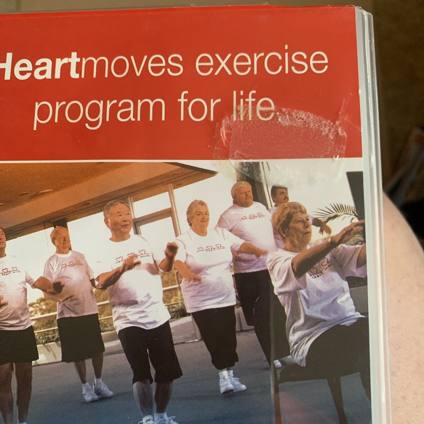 VHS HEARTMOVES Exercise Program For Life Heart Foundation 60min Sticker Mark