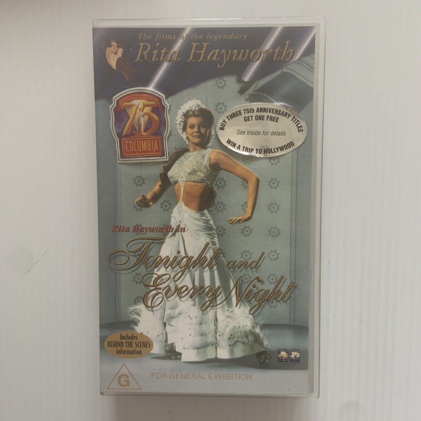 4 VHS Set Rita Hayworth Tonight Every Night Carmen Cover Girl Trinidad Video