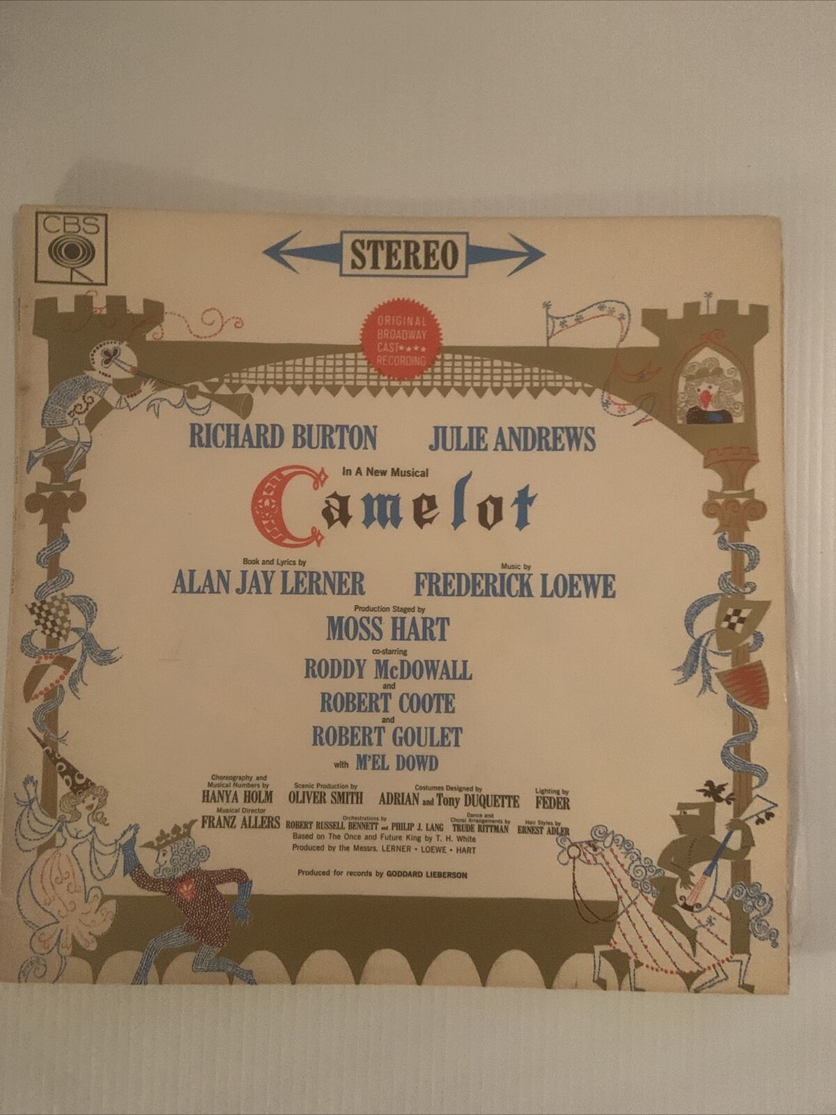 Vinyl LP CAMELOT Richard Burton Julie Andrews CBS Records 1960 SBP 233040