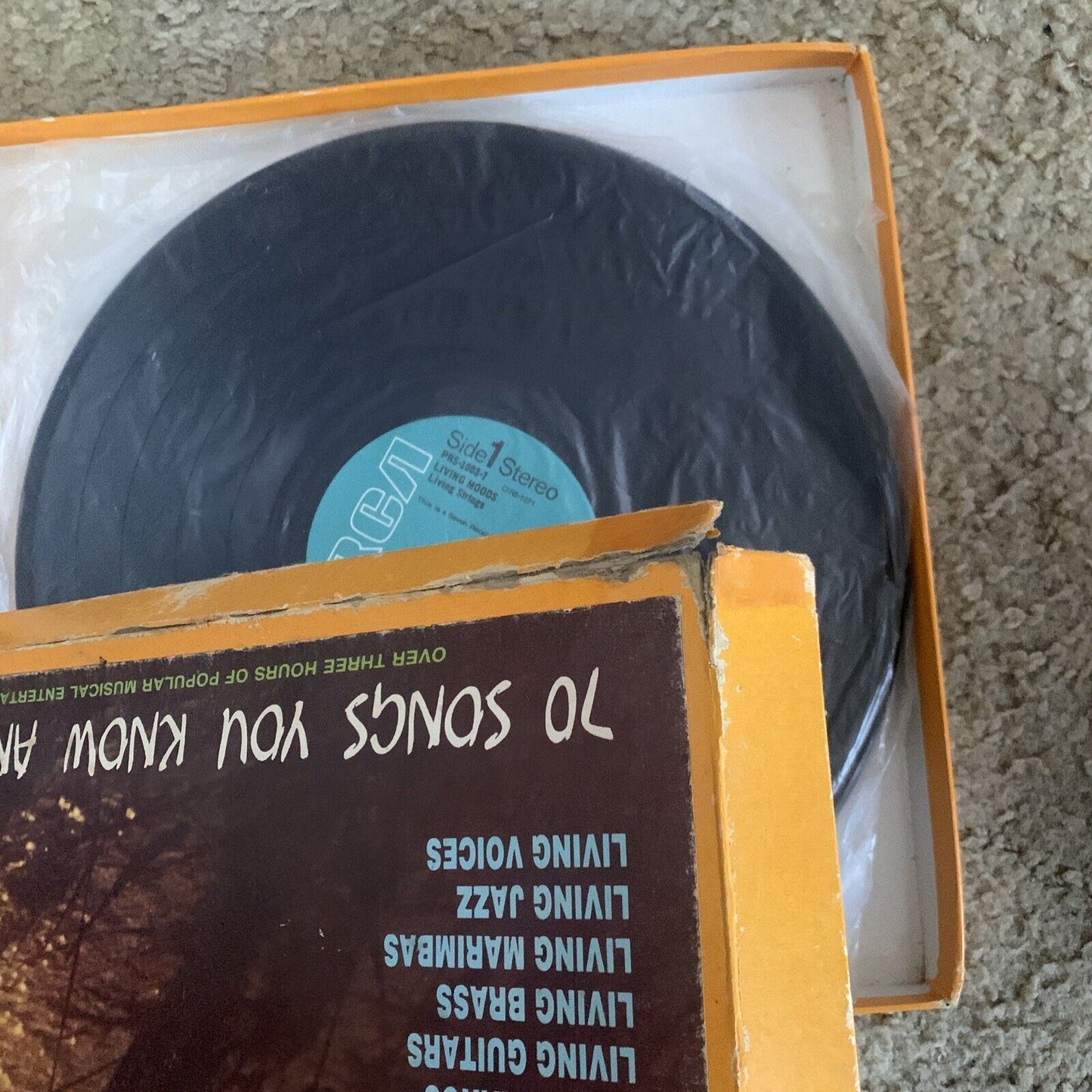 Vinyl LP x 7 Box Set LIVING MOODS 70 songs you know and love RCA Australia