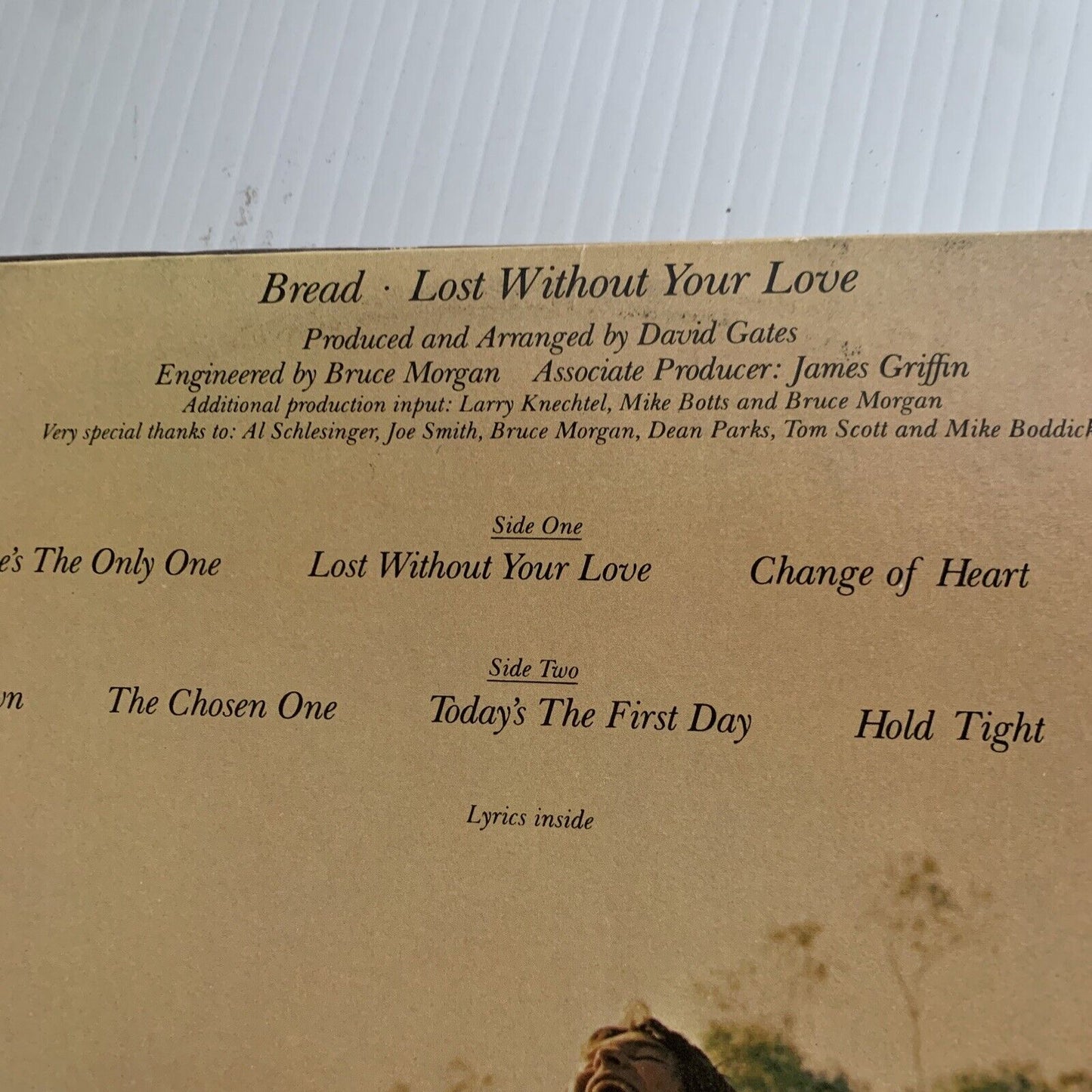 Vinyl LP Lost Without Your Love BREAD USA Elektra 1977 11 Track Gatefold Album