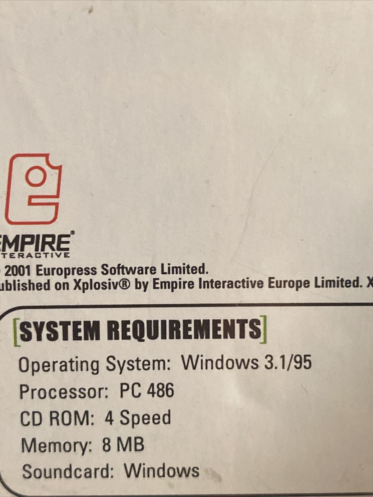 PC CD Rom RED ANT Simple SPELLING 4 6yrs BIG BYTES Education Windows 3.1/95 2001