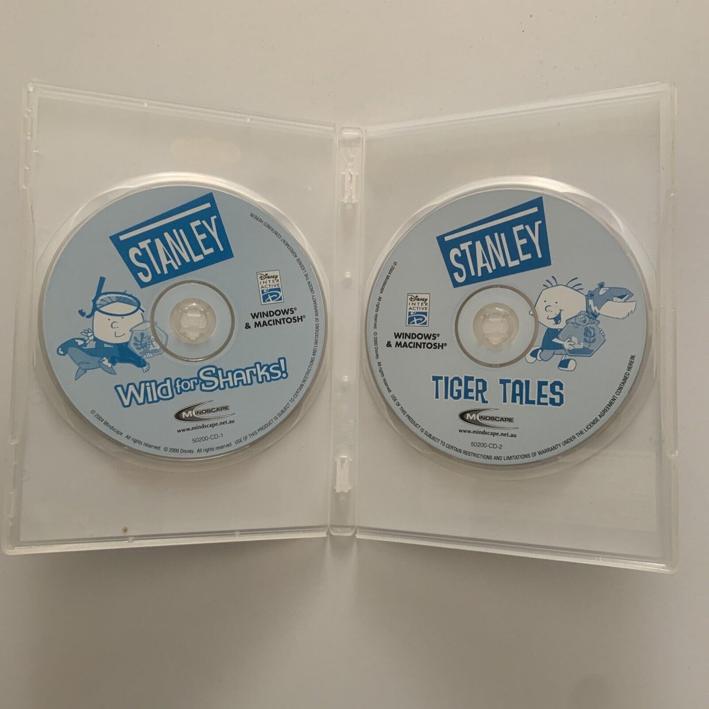 PC CD Rom STANLEY Wild for Sharks & Tiger Tales Playhouse Disney Computer Game