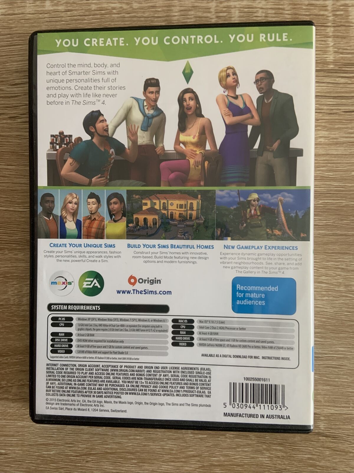 PC DVD ROM THE SIMS 4 Computer Game Available As Download For Mac pls check