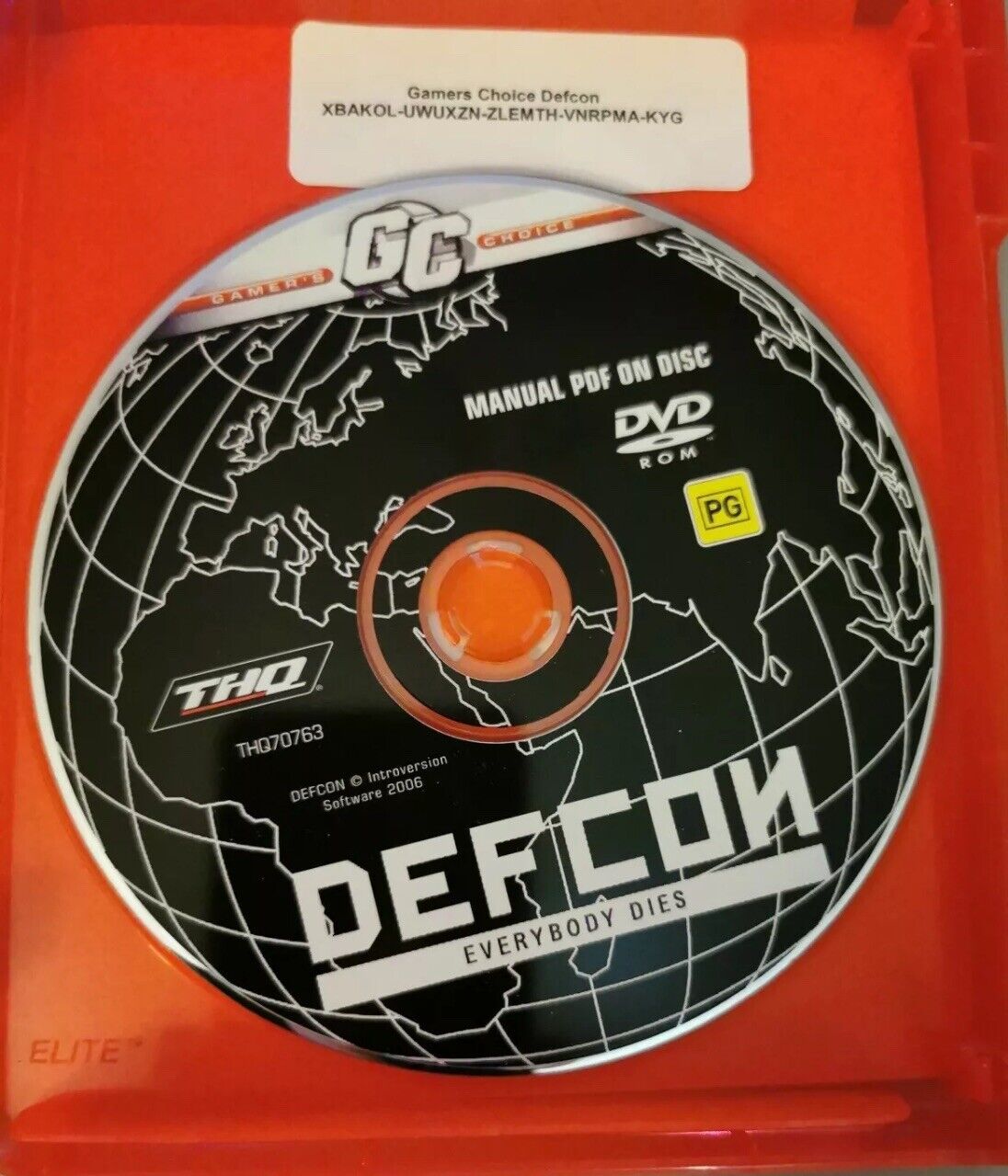 PC DVD Rom DEFCON Everybody Dies for Windows THQ Gamer's Choice Fat Case