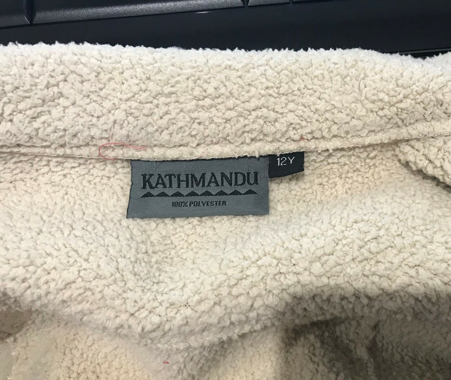 Tween Girl KATHMANDU Pink Sherpa Trim & Lined Faux Suede Jacket Sz 12 Super Warm