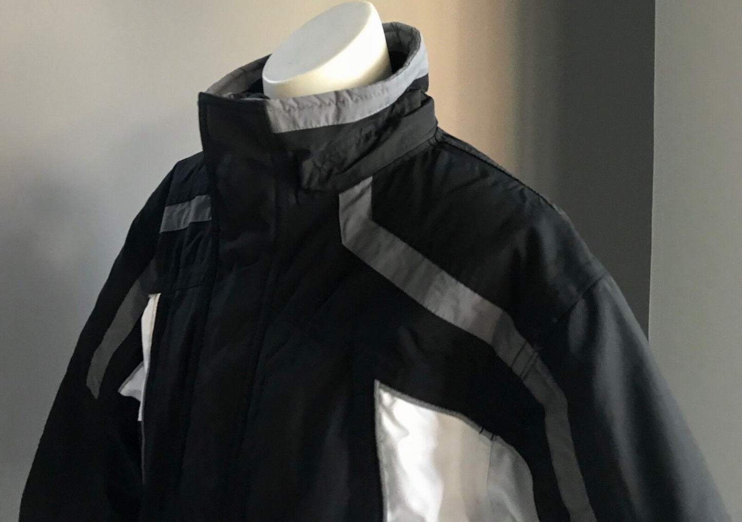 CRANE SPORTS Boys Ski Jacket Snowboard Grey Black White Winter Warm Size 8