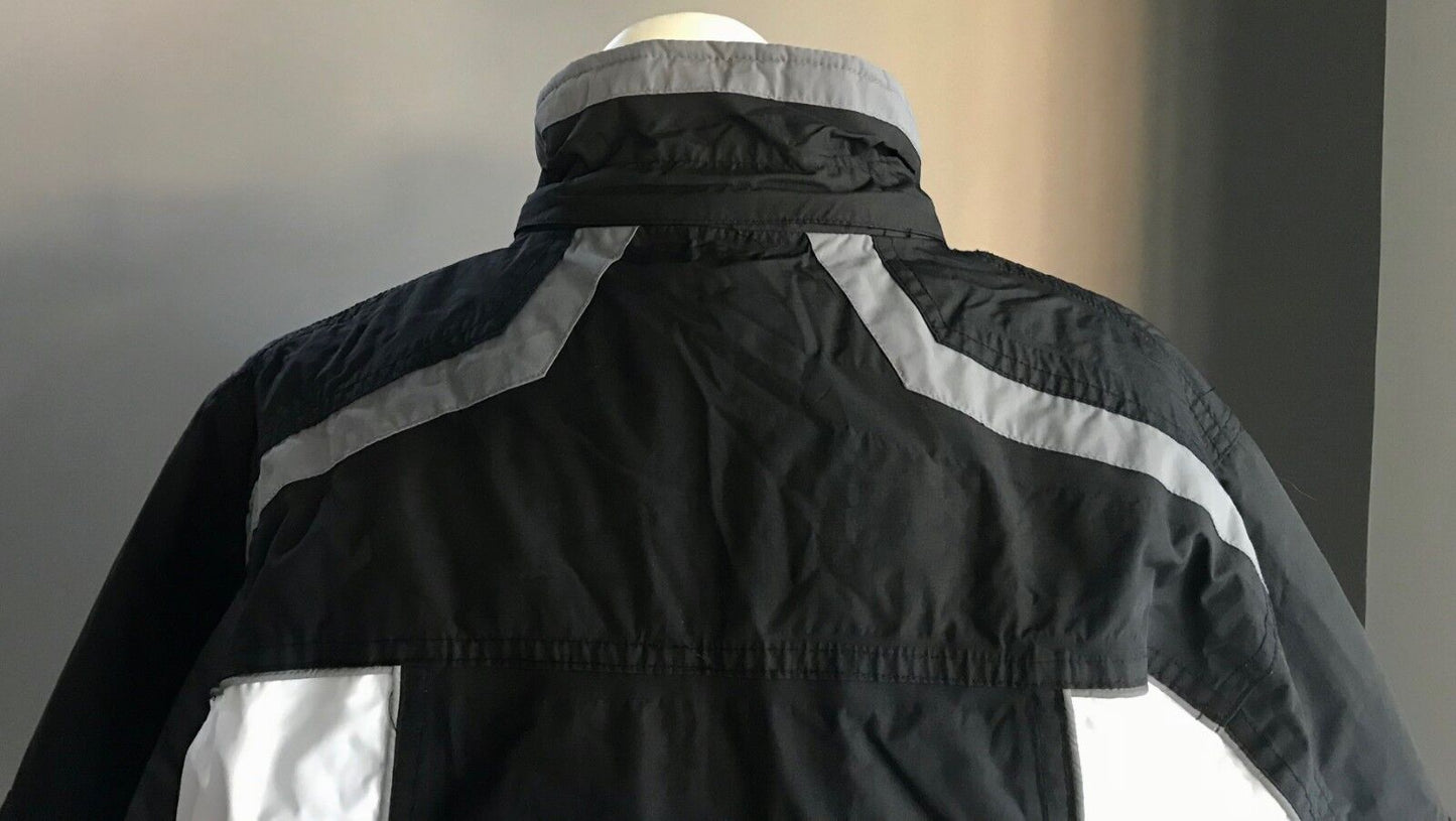 CRANE SPORTS Boys Ski Jacket Snowboard Grey Black White Winter Warm Size 8