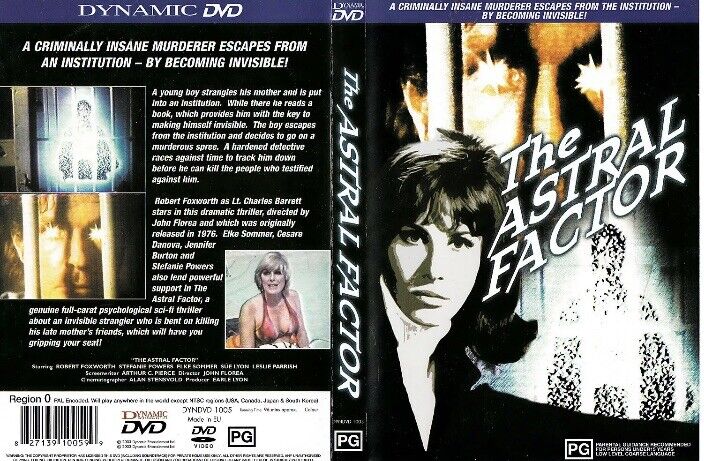 DVD THE ASTRAL FACTOR 1984 Robert Foxworth Movie