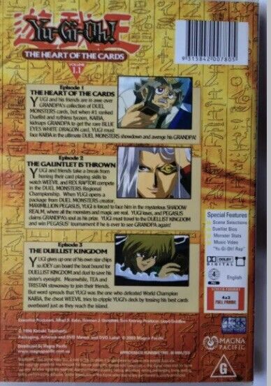 DVD Yu-Gi-Oh! The Heart of Cards Vol 1 Part 1 2003