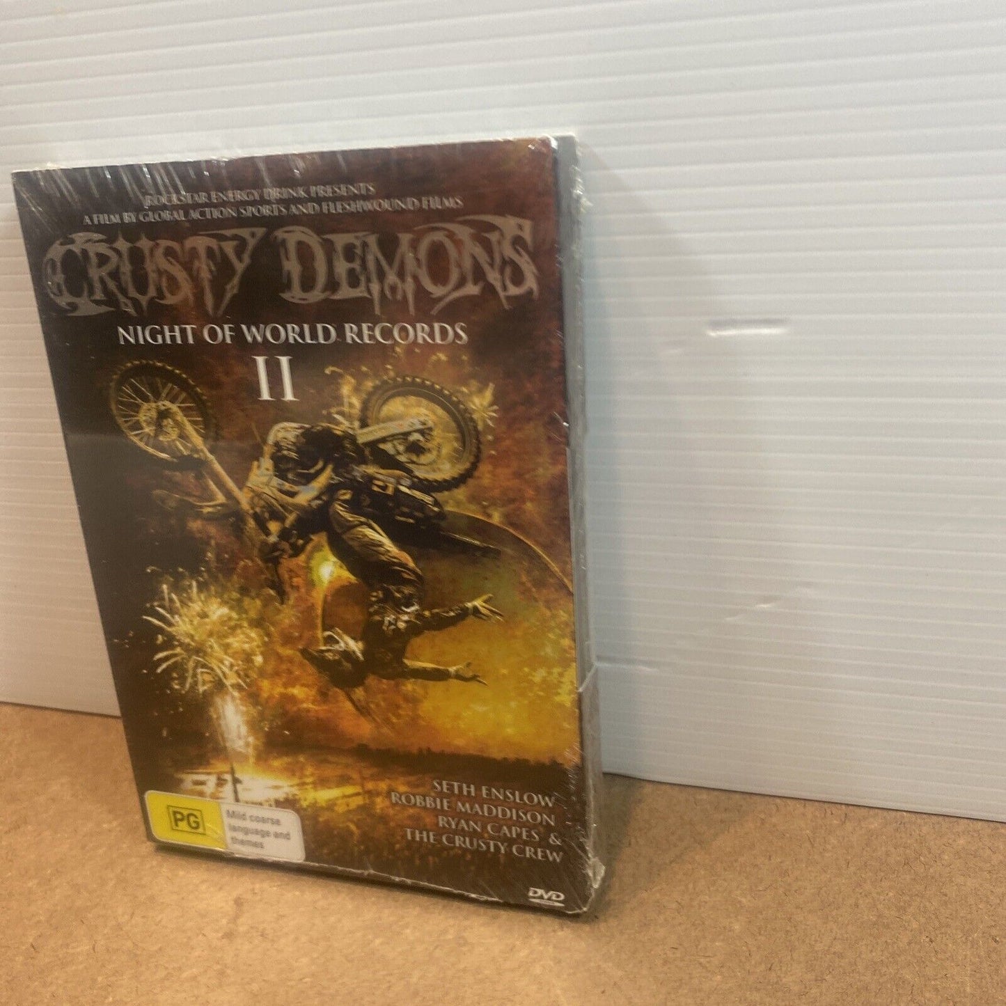 DVD CRUSTY DEMONS Night World of Records II R4 Motorcycle Daredevils Sealed NEW