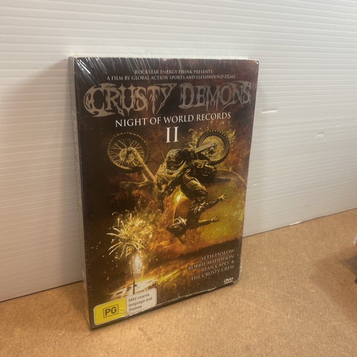DVD CRUSTY DEMONS Night World of Records II R4 Motorcycle Daredevils Sealed NEW