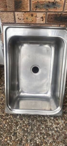 Retro Clarks Stainless Steel Laundry Sink Tub right or left hand side 54 x 37cm