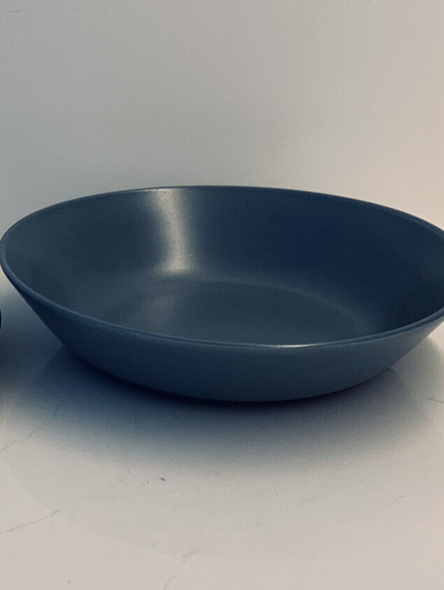 10x 22cm Matte Gloss Dinner PLATE Dinner Dessert Soup Cereal Bowl Grey Stoneware