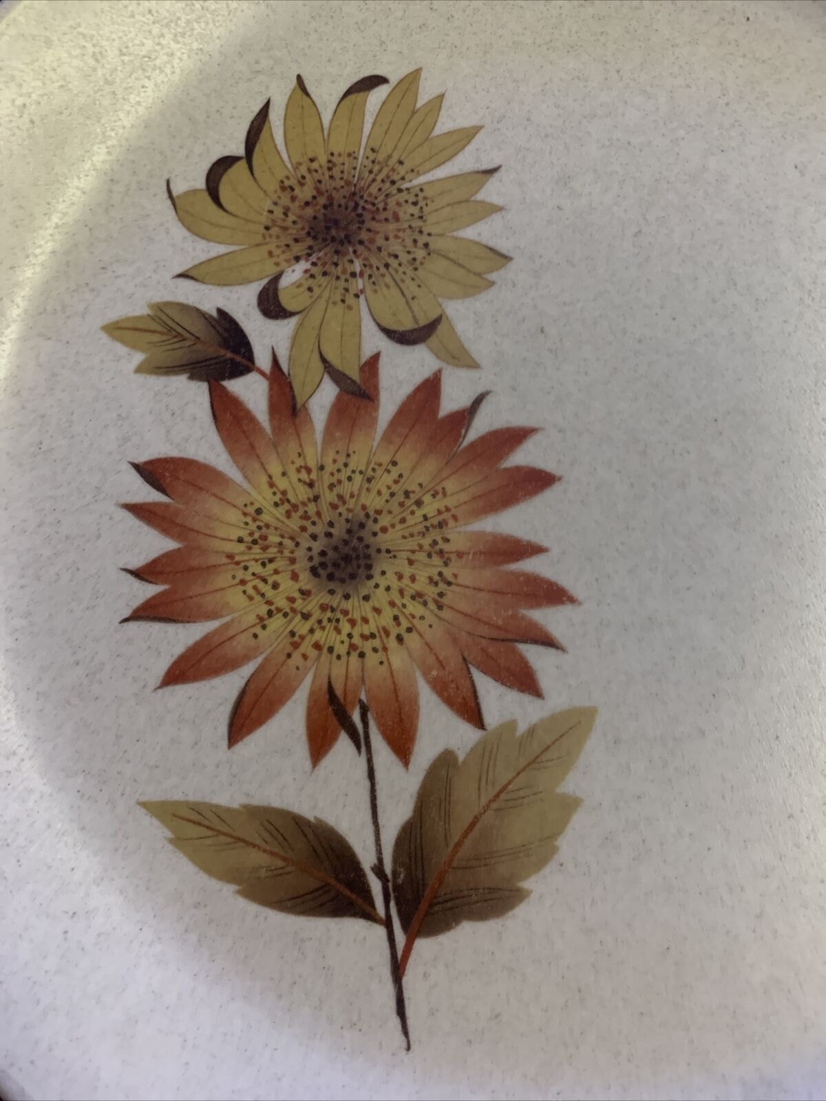 Vintage MCM TONGA Johnson Australia Dinner Plate Floral Pattern 25.5cm Sunflower