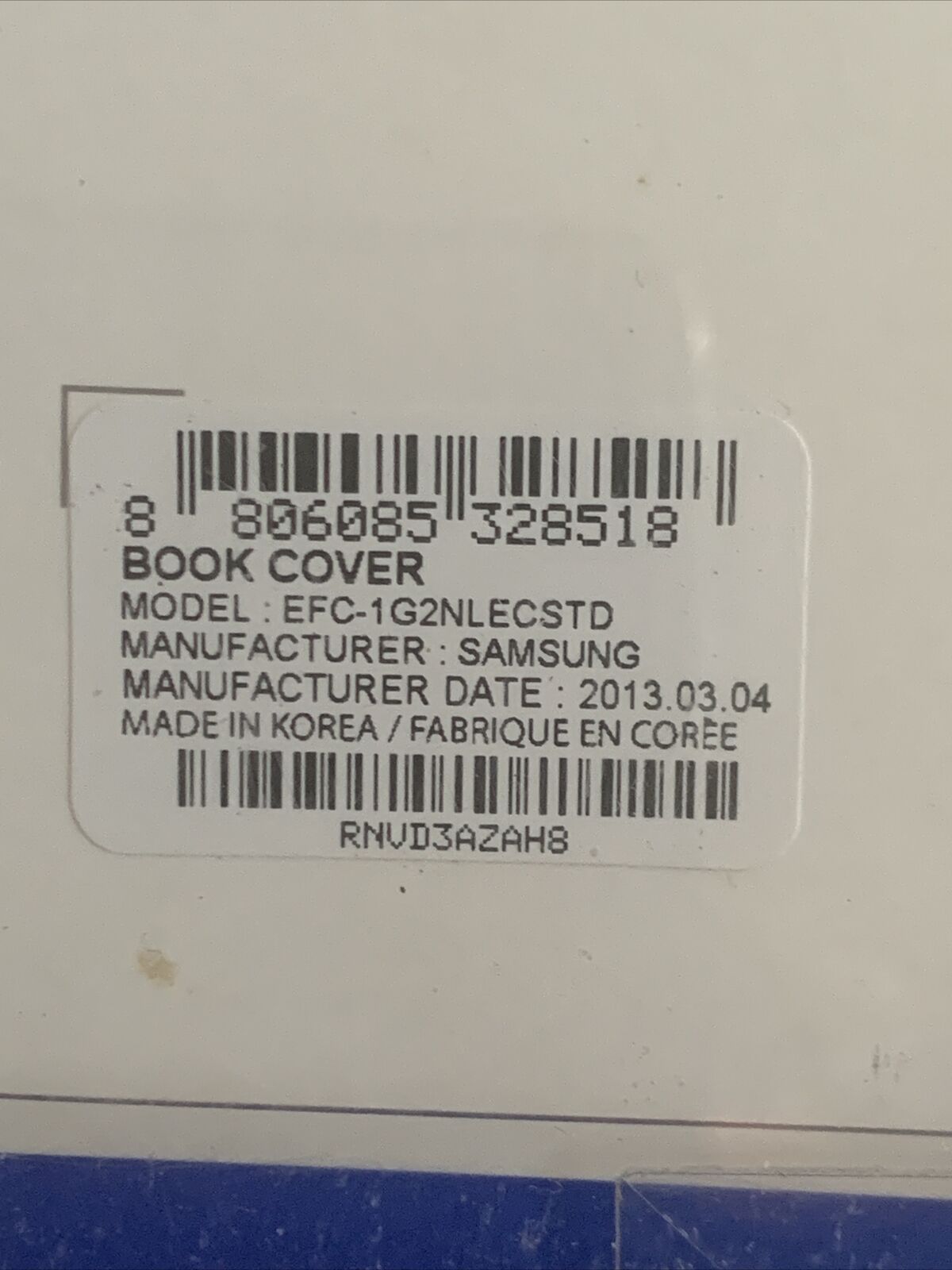 Samsung Galaxy Note 10.1 2013 Edition Book Cover Aqua Blue In Box NEW