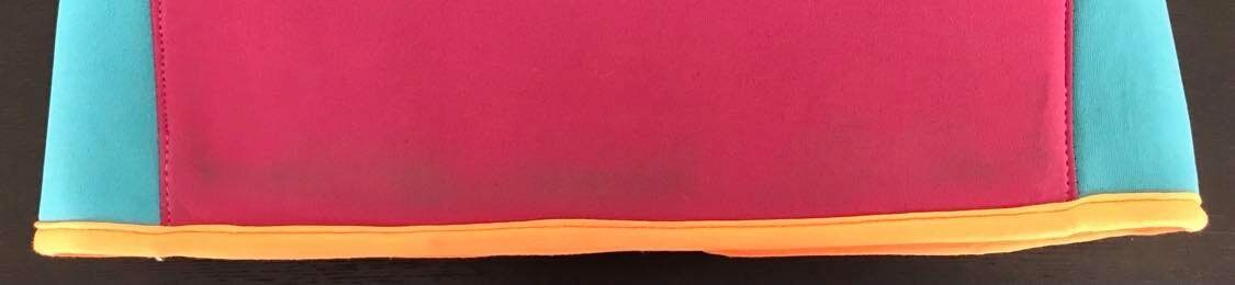 Girls NABAIJI Swim Vest & Cap Pink & Blue Foam Stretch Size M 18 30 kgs Buoyancy