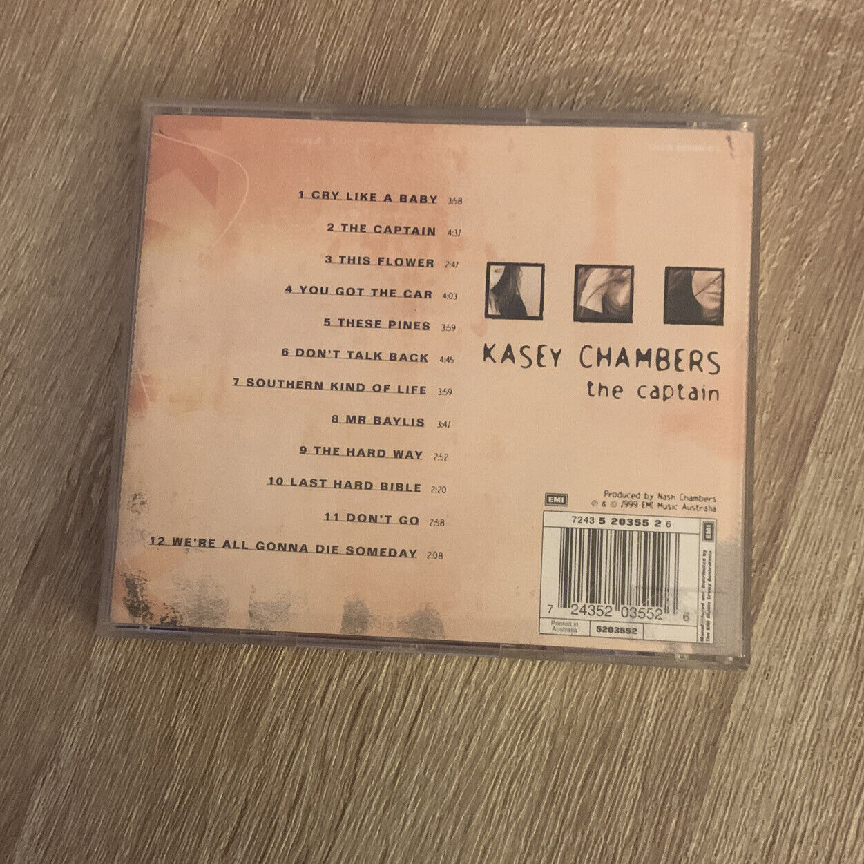 CD Kasey Chambers THE CAPTAIN EMI Records 12 Tracks1999 Australian Country Music