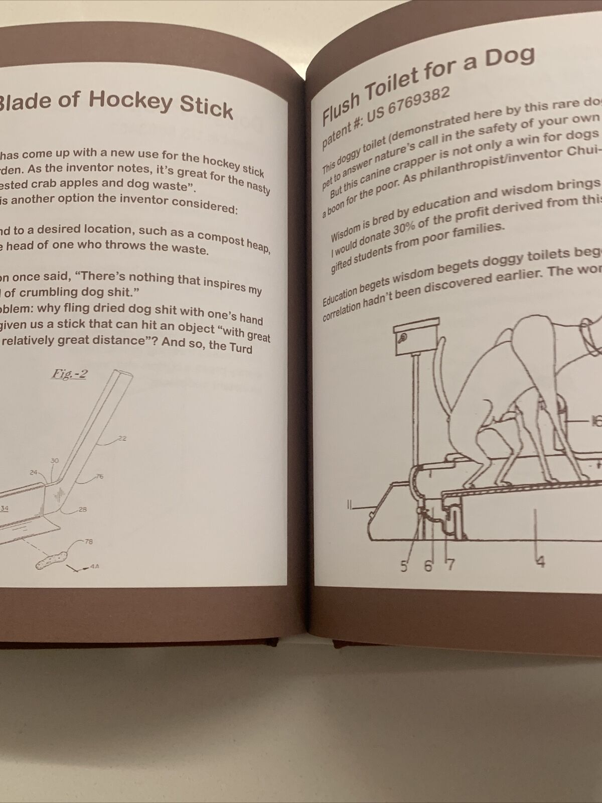 HC Book PATENTLY SILLY by Daniel Wright Daftest Inventions Ever Devised 17cm Sq