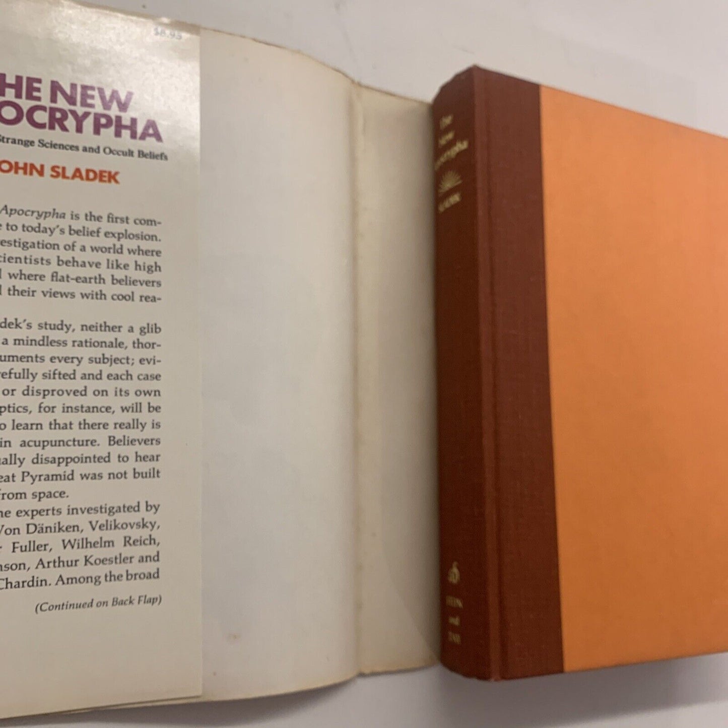HC Book THE NEW APOCRYPHA Strange Sciences and Occult Belief DJ 1973 John Sladek