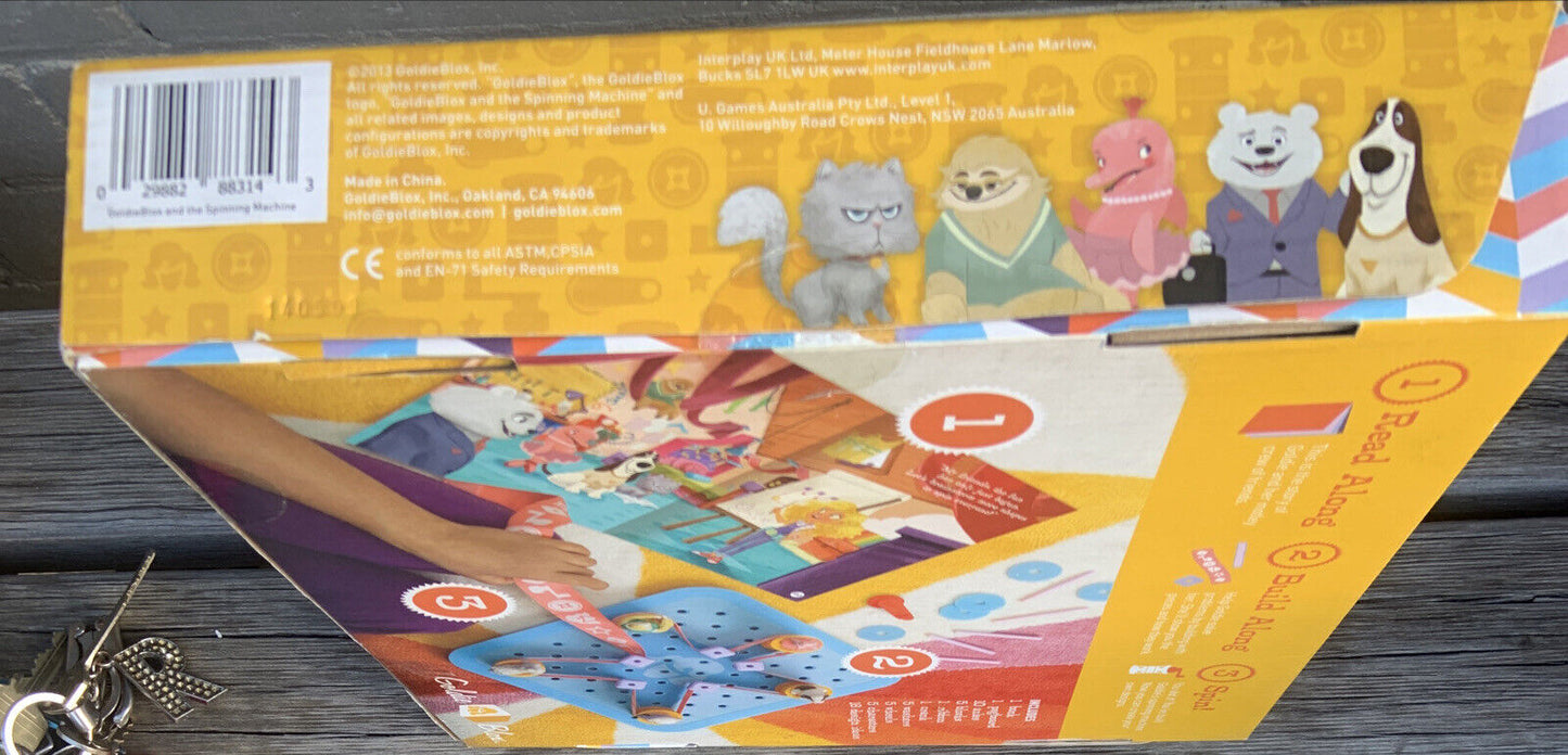 Goldie Blox & The Spinning Machine Girl's Engineering Activity Read & Build NEW